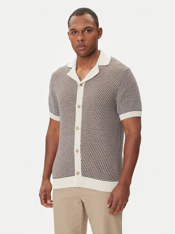 BOSS BOSS Kardigan C-Iconico 50543163 Beež Relaxed Fit