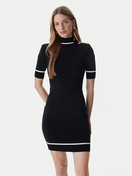 Marciano Guess Marciano Guess Úpletové šaty 6RGK24 5905Z Čierna Classic Fit