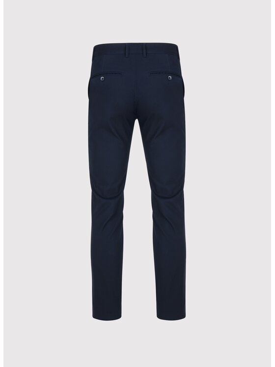 Pako Lorente Pako Lorente Spodnie materiałowe P25SF-WX-012 Granatowy Classic Fit