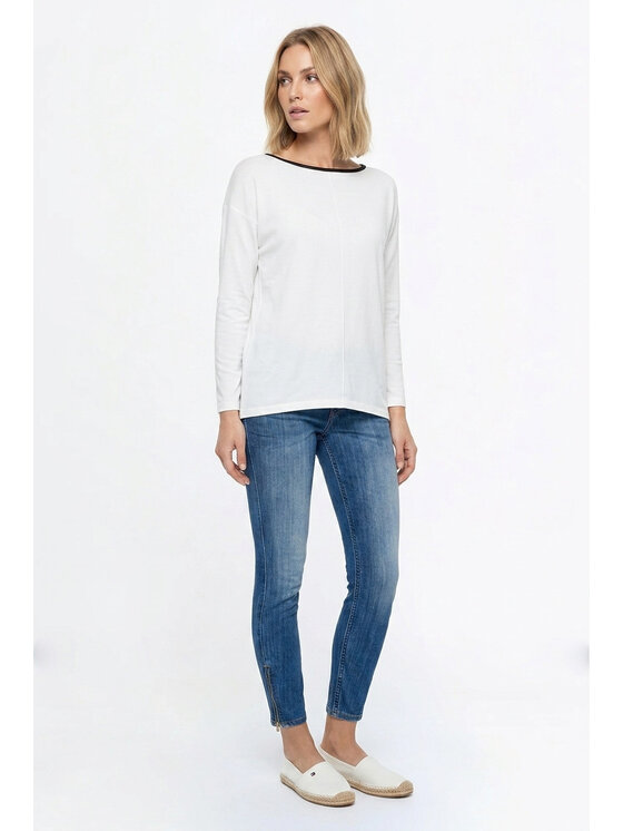 FIGL FIGL Sveter M1362 Krémová Regular Fit