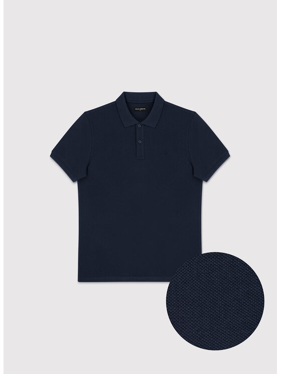 Pako Lorente Pako Lorente Polo P26SN-TX-004 Granatowy Classic Fit