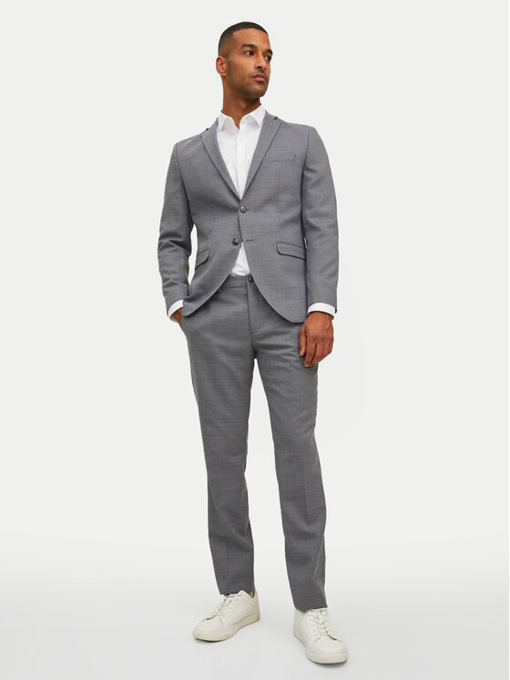 Jack&Jones Uzvalks Solaris 12148166 Pelēks Super Slim Fit