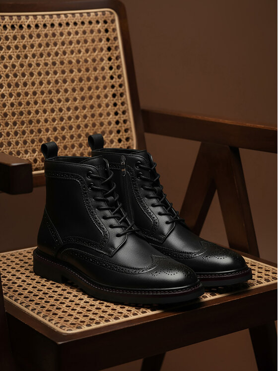 GINO ROSSI Gino Rossi Bakancs EO-Y51-451-AB102 Fekete
