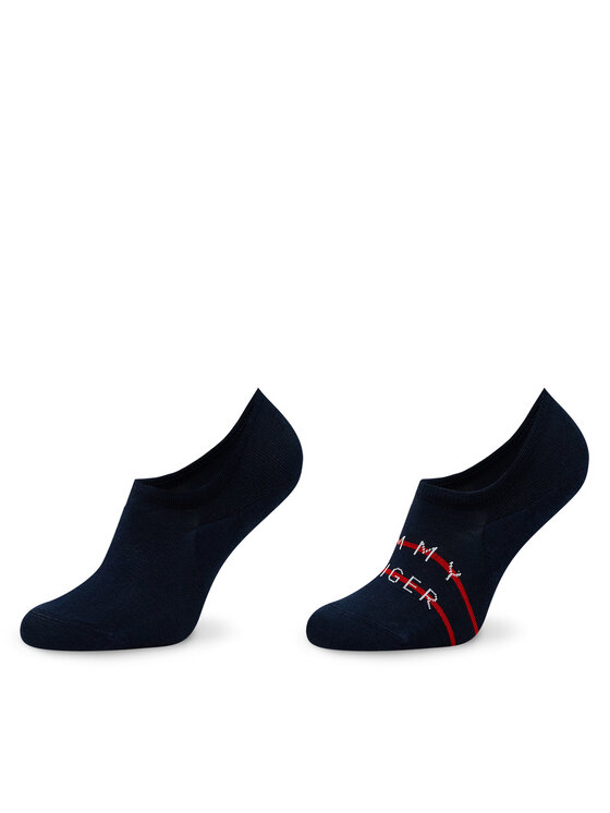 Set de 2 perechi de șosete scurte pentru bărbați Tommy Hilfiger 701222189 Bleumarin