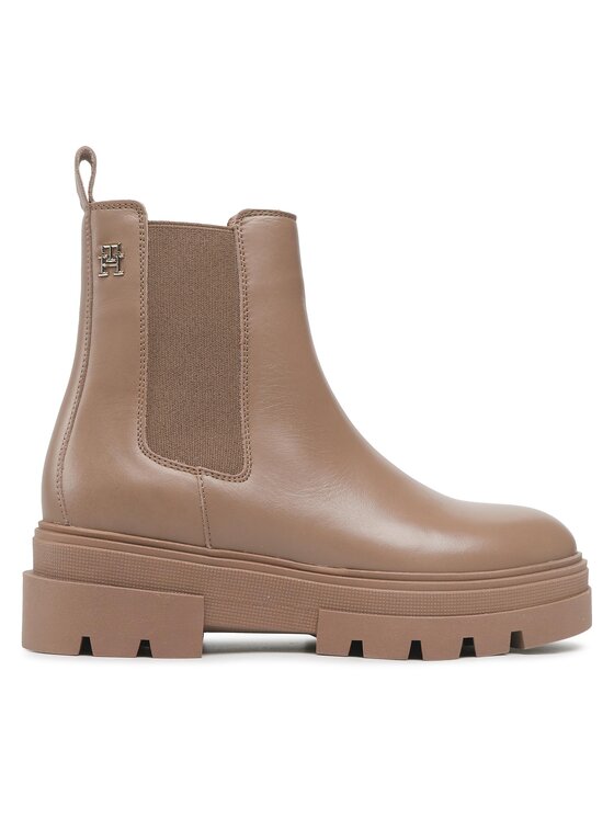 Ghete Jodhpur Tommy Hilfiger Monochromatic Chelsea Boot FW0FW06899 Bej