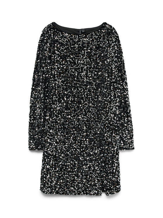 Vero Moda Vero Moda Коктейлна рокля Bella 10335717 Черен Slim Fit