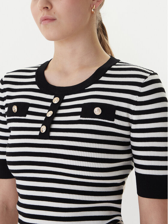 Morgan Morgan Sveter 261-MATTEA Čierna Slim Fit