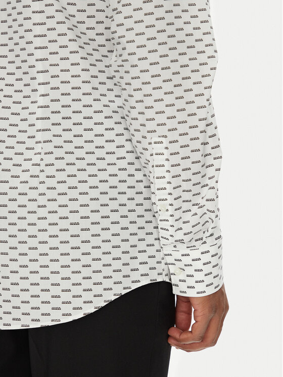 HUGO HUGO Košeľa Kenno 50544929 Biela Slim Fit