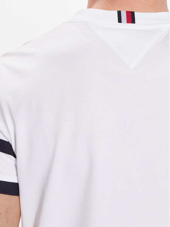 Tommy Hilfiger Marškinėliai Colorblock Placement MW0MW29282 Balta Slim ...