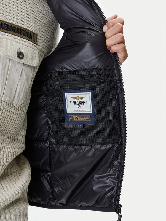 Aeronautica Militare Aeronautica Militare Prsluk 252AB3023UCT04214 Crna Regular Fit