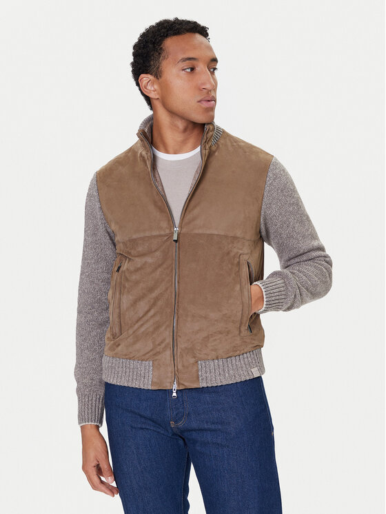 Paul&Shark Paul&Shark Prehodna jakna 15311218 Rjava Regular Fit