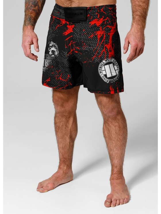 PITBULL PITBULL Szorty sportowe Blood Dog II Czarny Regular Fit