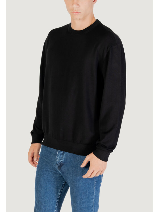Armani Exchange Armani Exchange Sweter PULLOVER Czarny Over Fit