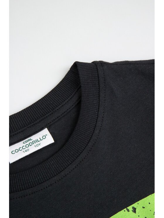 Coccodrillo Coccodrillo T-Shirt ZC6143211VBB-021 Czarny Regular Fit