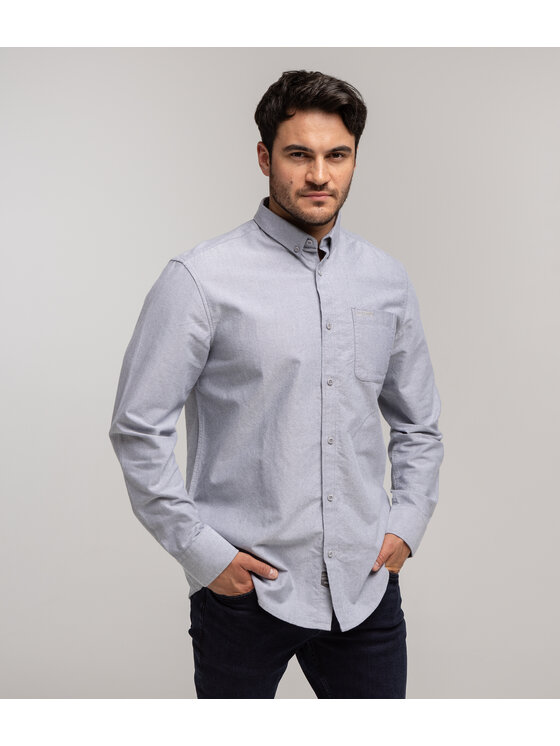 Lee Cooper Męska Koszula, rozmiar XXL, Niebieska, LIAM OXFORD