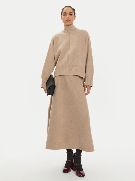 IVY OAK IVY OAK Pulover Kareen Rose IO113147 Bež Loose Fit