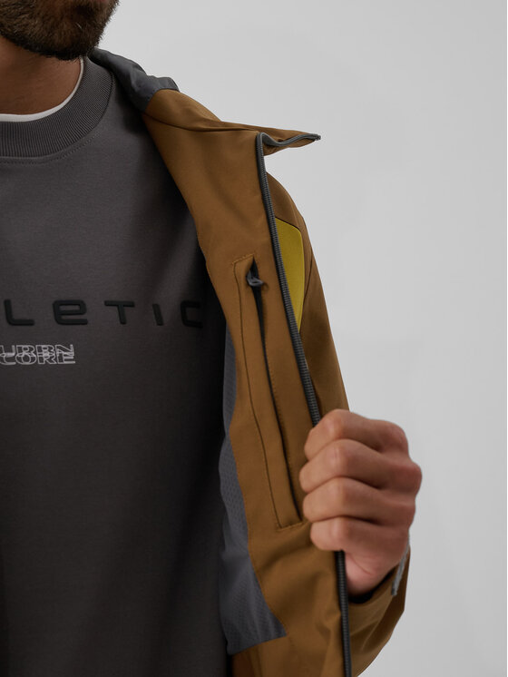 4F 4F Kurtka przejściowa URBAN COMMUTER Brązowy jasny Regular Fit