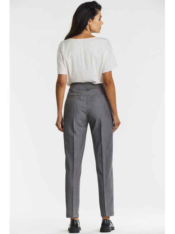 Awama Awama Spodnie damskie A675 Szary Basic Fit