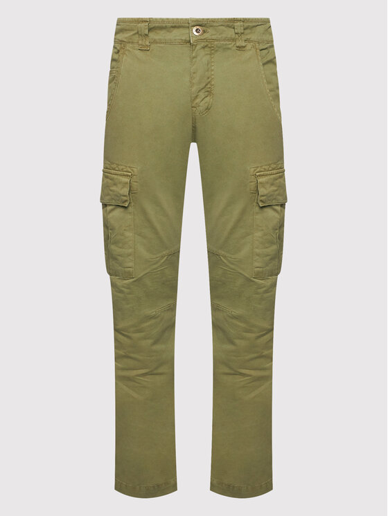 Alpha Industries Alpha Industries Kalhoty z materiálu Agent 158205 Zelená Regular Fit