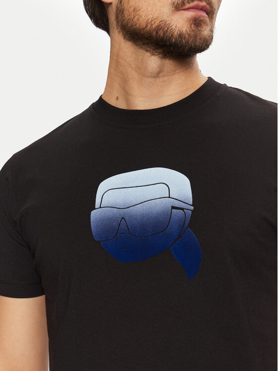 KARL LAGERFELD KARL LAGERFELD T-Shirt 755426 551242 Czarny Regular Fit