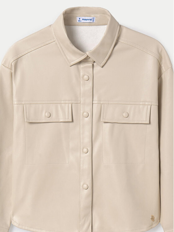 Mayoral Mayoral Camicia 7194 Beige Regular Fit