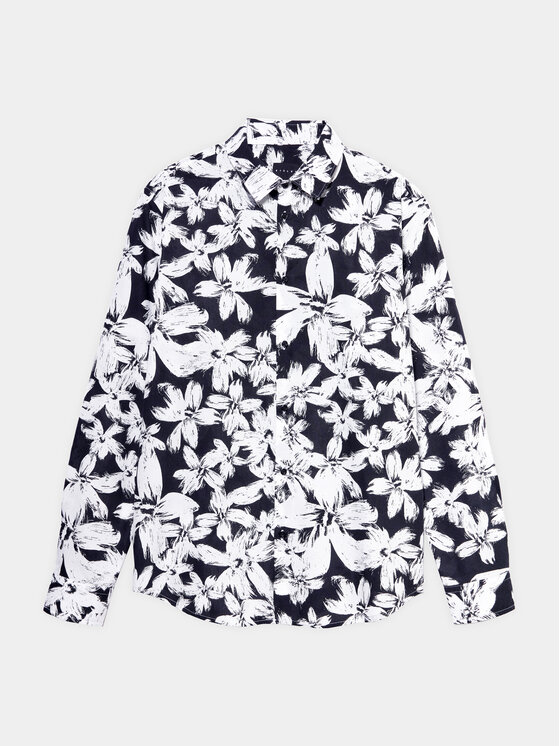 Sisley Sisley Košile 5YH7SQ030 Barevná Regular Fit