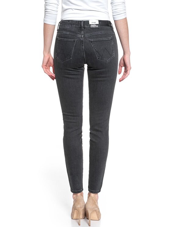 Wrangler Wrangler Jeansy SKINNY Czarny Skinny Fit