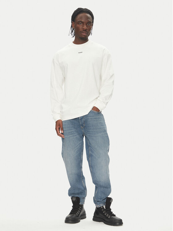 HUGO HUGO Longsleeve Daposo 50511029 Бежевий Relaxed Fit