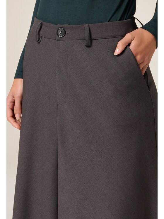 Oltre Oltre Gonna midi 1012J000308N013 Grigio A-Line Fit