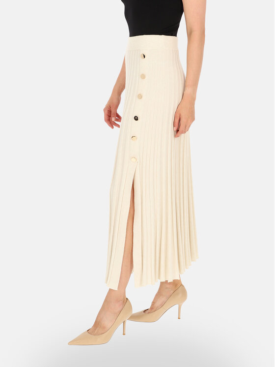 L’AF L’AF Spódnica maxi Aura Kremowy Regular Fit