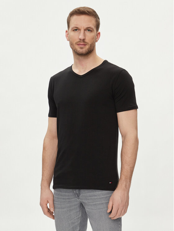 Tommy Hilfiger Tommy Hilfiger Komplekt kolmest t-särgist UM0UM03137 Must Regular Fit