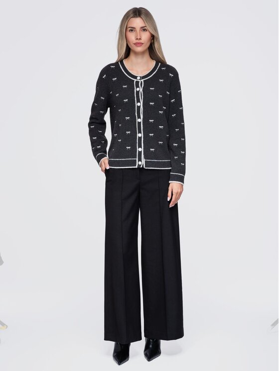 Ombre Ombre Svetr OW-SW-E0032 Tmavě šedá Regular Fit