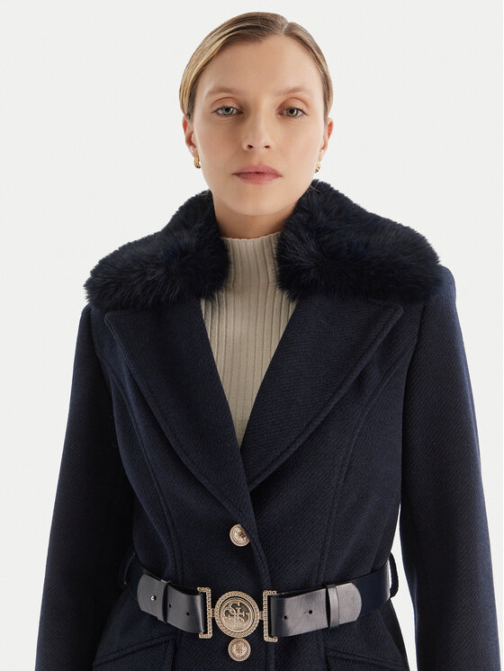 Guess Guess Преходно палто W5BL25 W2672 Тъмносин Regular Fit