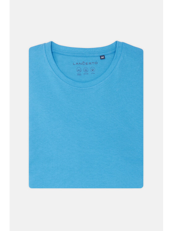 Lancerto Lancerto T-Shirt Kenneth TS073124000024 Niebieski Regular Fit