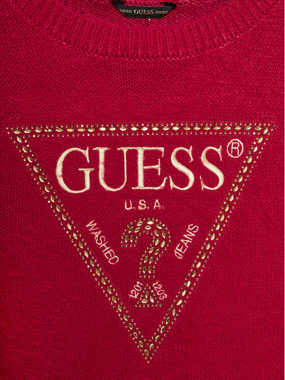 Guess Guess Kötött ruha J4BK11 Z3K20 Piros Regular Fit