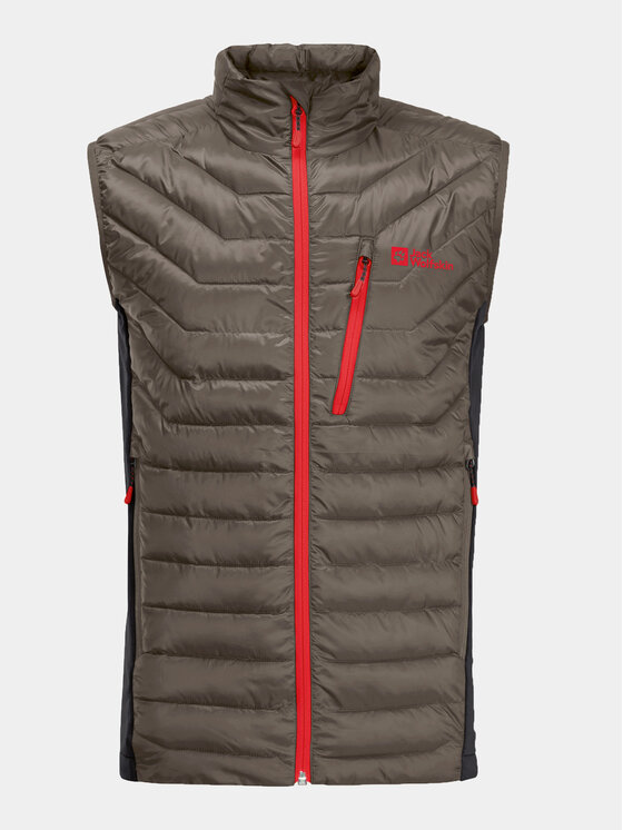 Jack Wolfskin Jack Wolfskin Telovnik Routeburn Pro Ins Vest 1206872 Rjava Slim Fit
