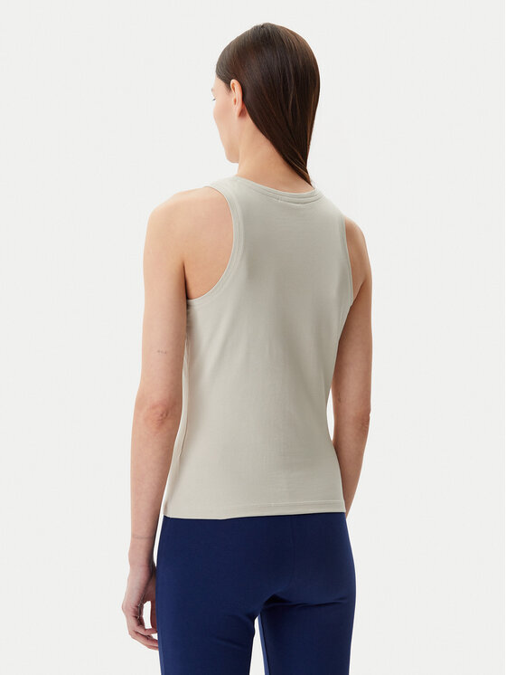 adidas adidas Top Essentials Linear JC5790 Beżowy Slim Fit