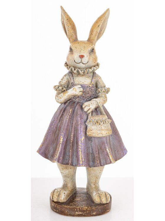 MIAhome MIAhome Figurka króliczka AMELIA z torebką Kolorowy