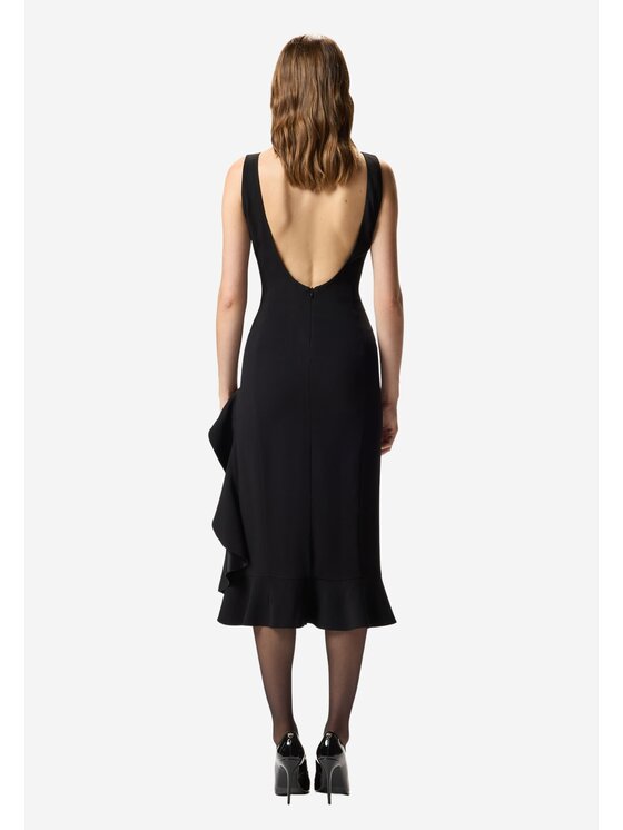 PINKO PINKO Večerní šaty Flipper abito double armoure Černá Slim Fit