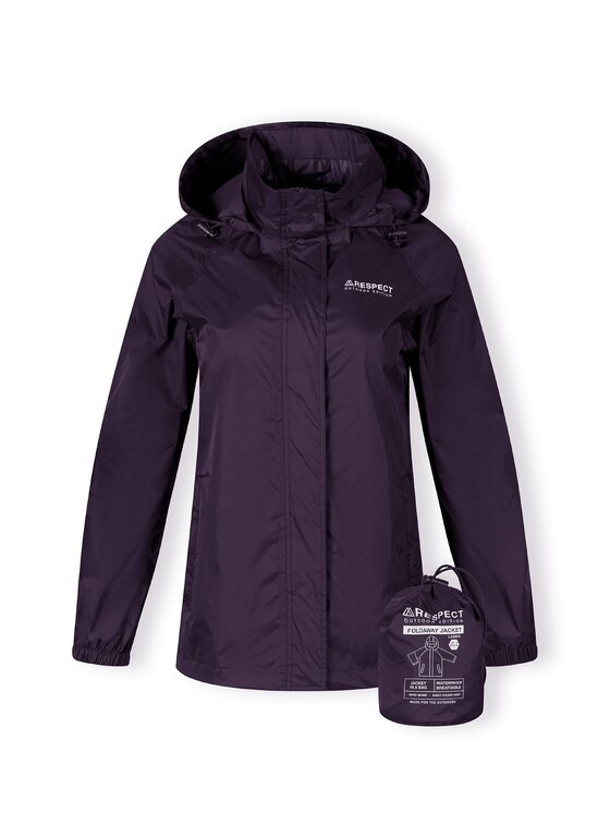 minoti minoti Kurtka przeciwdeszczowa 26LRJACKET4 Fioletowy Regular Fit