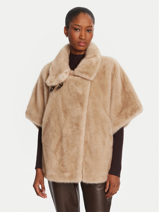 PINKO Futro Comodino 103837 A2PI Beżowy Regular Fit