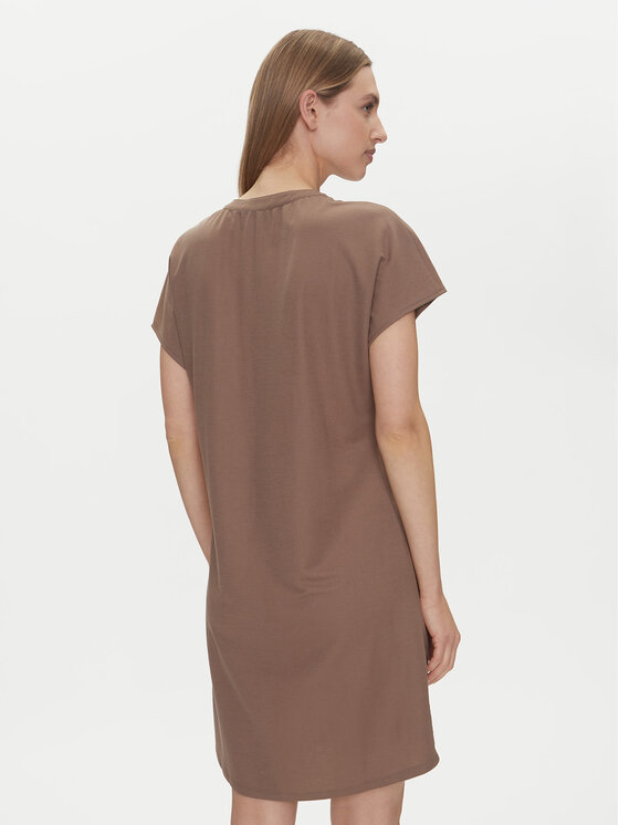 ONLY ONLY Vsakodnevna obleka Jany 15351683 Rjava Relaxed Fit