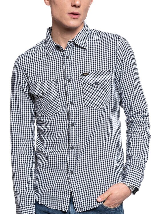 Lee Lee Camicia WESTERN SHIRT Bianco Slim Fit
