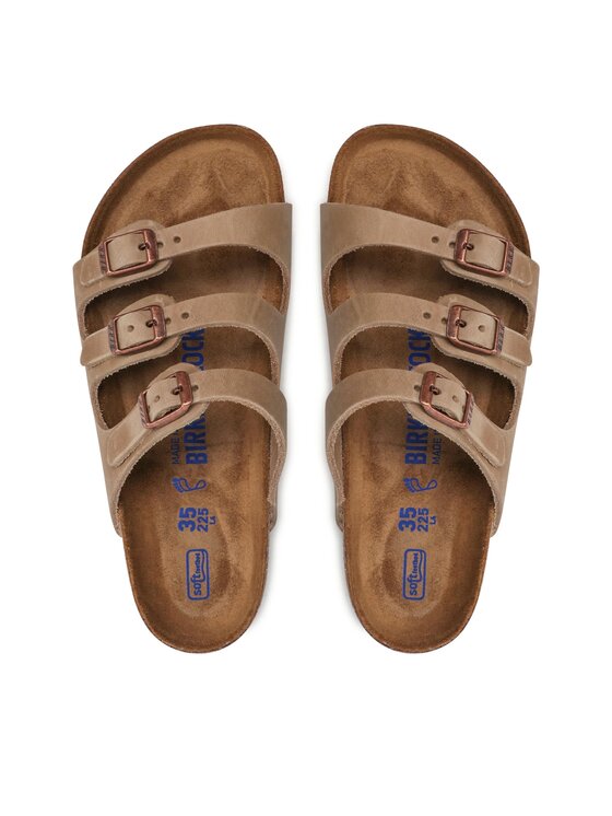 Birkenstock Birkenstock Klapki Florida 1011432 Beżowy