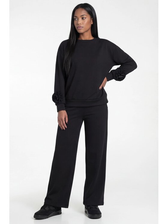 FIGL FIGL Tepláková súprava M1316 Čierna Straight Fit