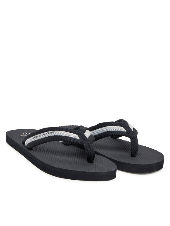 Armani Exchange Armani Exchange Šlepetės per pirštą XUQ006 XV962 U385 Tamsiai mėlyna