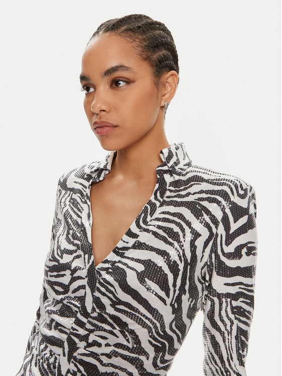ROTATE ROTATE Kokteiļkleita Simone 1125782959 Melns Slim Fit