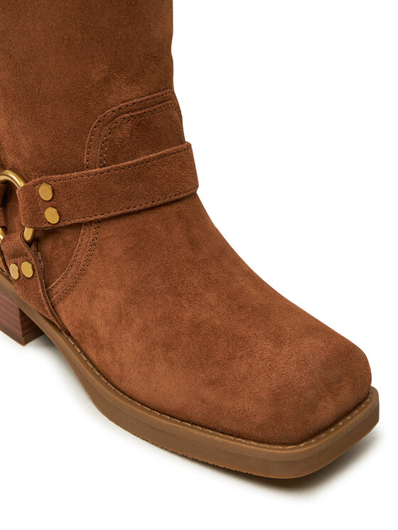 MICHAEL Michael Kors MICHAEL Michael Kors Čizme ispod koljena Crosby 40F4CBFB6S Smeđa