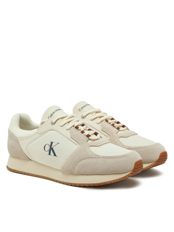 Calvin Klein Jeans Calvin Klein Jeans Sneakersy Retro Sock Runner Mg YM0YM01152 Beżowy
