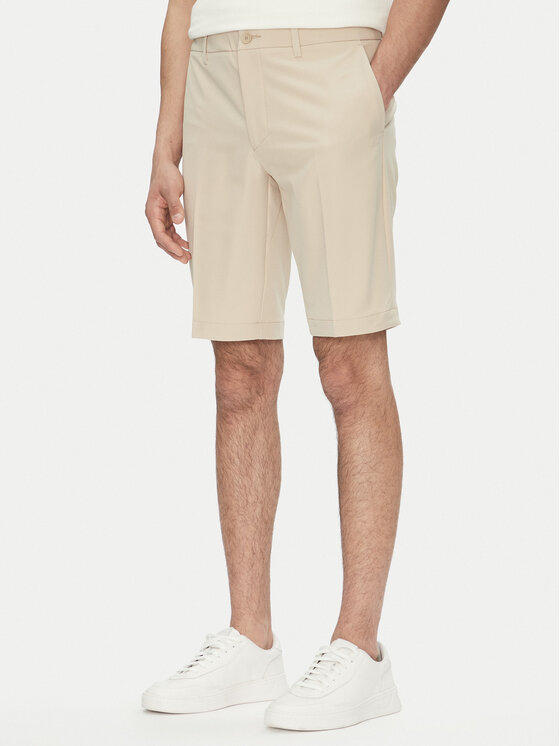 BOSS BOSS Šortky z materiálu S_Commuter_10.5 inch 50540337 Béžová Slim Fit